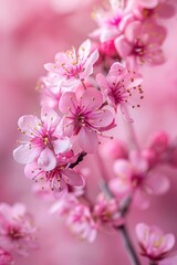Close up shot of pink flowers, perfect for nature backgrounds