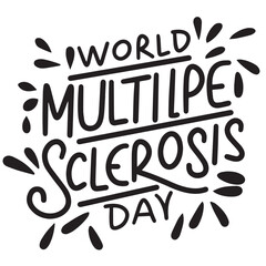 Happy Nurses Day text isolated on transparent background. Hand drawn vector art.