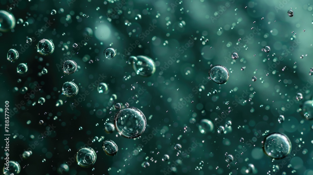 Aufkleber A bunch of bubbles floating in the air. Suitable for various design projects