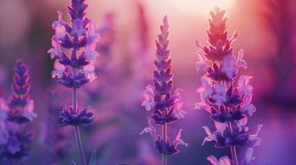 Detailed close up of vibrant purple flowers. Perfect for nature or gardening concepts