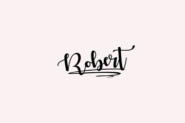 Stylish and unique Robert name signature with beautiful font