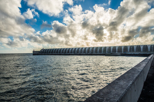 Port of Tazacorte on the island of La Palma