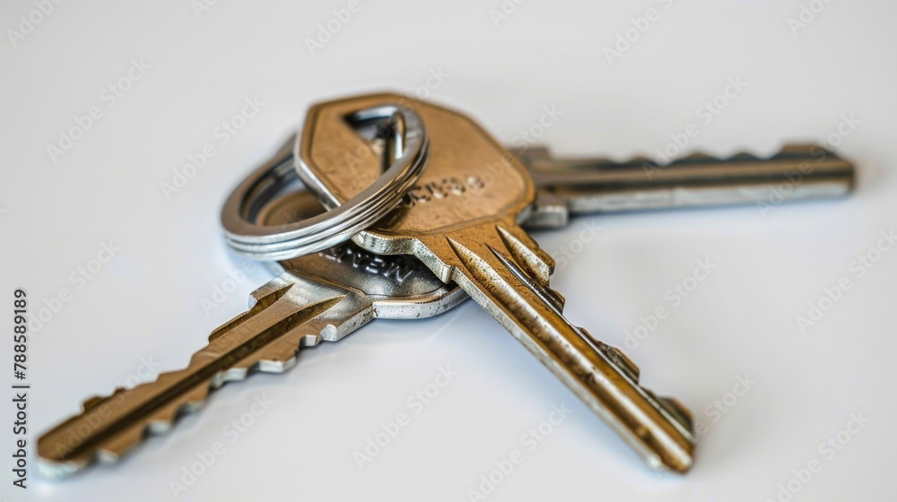 Aufkleber A bunch of keys stacked on top of each other. Ideal for security and access concepts