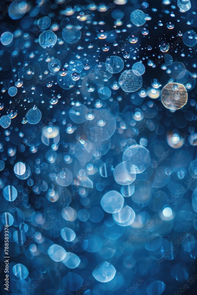 Poster a bunch of bubbles floating in the air, suitable for various projects