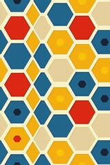 Simplistic colorful pattern