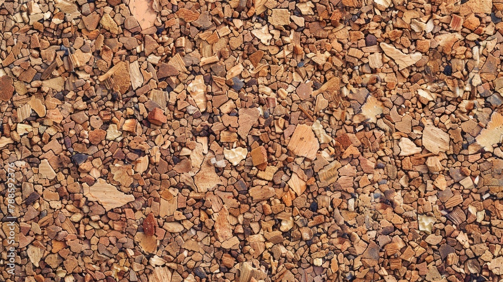 Poster a close-up view of a pile of rocks and gravel. suitable for construction and industrial concepts
