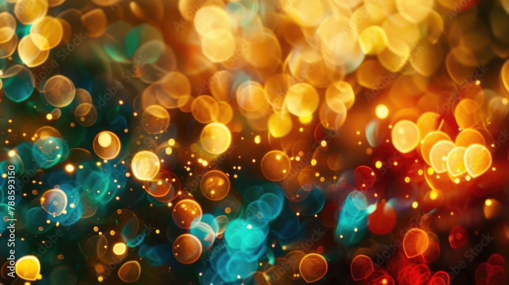 Poster abstract image of colorful lights, suitable for backgrounds