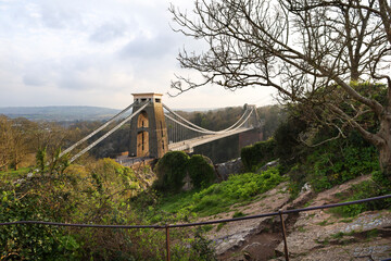 The Clifton Suspension Bridge in Bristol city