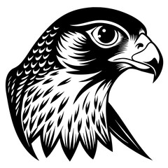 Falcon logo silhouette vector illustration 