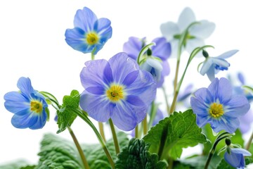 Naklejka premium Close up of beautiful purple flowers, perfect for nature backgrounds