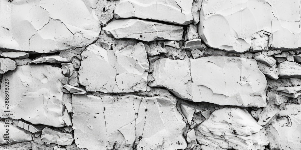 Poster detailed close-up photo of a rock wall. perfect for background or texture use