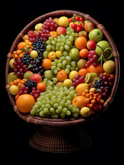 Chair Crafted from a Fusion of Dry and Fresh Fruits