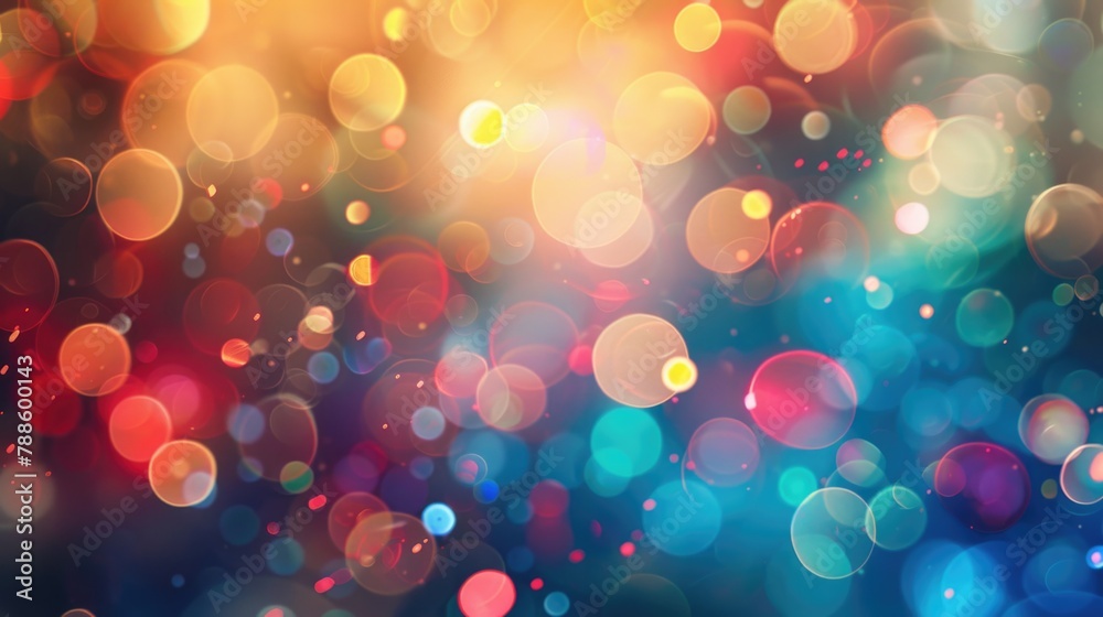 Poster a mesmerizing blur of colorful lights, perfect for abstract backgrounds