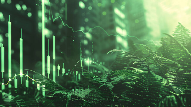 gold trading market chart crypto web banner wallpaper