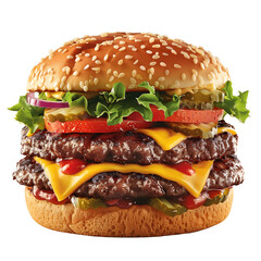 Classic American Double Patty Burger