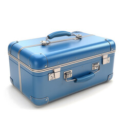 Classic Blue Travel Suitcase