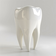 3D Rendered Healthy Human Tooth
