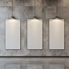 Modern Gallery Wall with Blank Frames