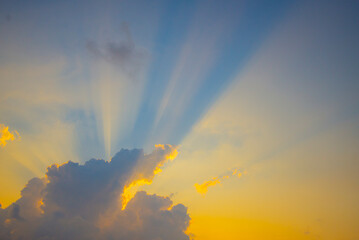 Fototapeta na wymiar sunset sky with clouds