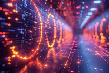 Obraz premium The impact of AI on information processing for businesses