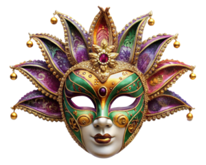 carnival mask isolated on transparent background, element remove background, element for design