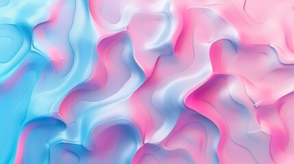 Abstract liquid pink background. Pink and blue wavy liquid