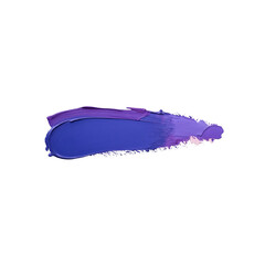 blue thick paint brush  strokes on transparent background