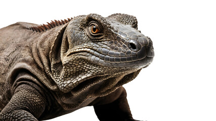 Obraz premium Komodo Dragon animal on transparent background.