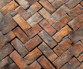 Close-up view of a brick wall