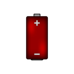 Obraz premium Battery icon on white.