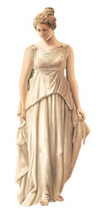 Greek woman statue png sticker on transparent background