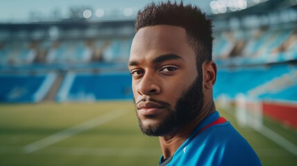 Man With a Beard and Blue Shirt