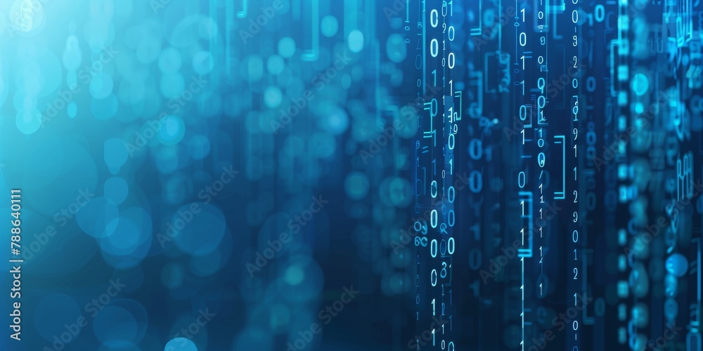 Poster A Conceptual Representation of Cybersecurity with a Lock Amidst Binary Code, Guarding Against Online Threats, Generative AI