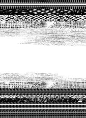 Vektor Hintergrund abstrakt - Rennen Reifenspuren auf dem Asphalt - Wettkampf - Design Element Layer mit Grunge Texturen