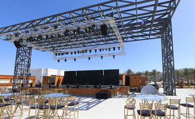 resort outdoor concert stage in summer - 788645728