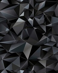 Fototapeta premium Black and gray abstract background with triangles, iPhone wallpaper
