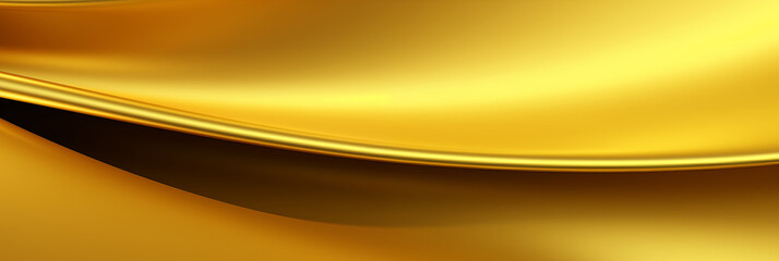 Shiny gold wavy metal texture background
