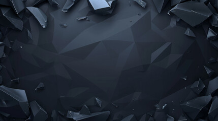 Dark blue polygonal shapes on an abstract background.
