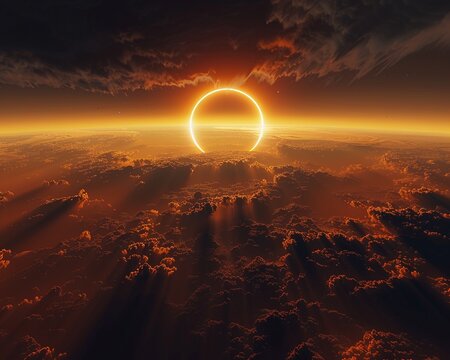 A solar filter transforming the view of the sun during an eclipse, shifting perspectives