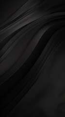 Obraz premium Black background, smooth and delicate texture, dark tones, high contrast, wideangle lens, soft light illumination, static composition, minimalist style, mysterious atmosphere Black solid color mobile