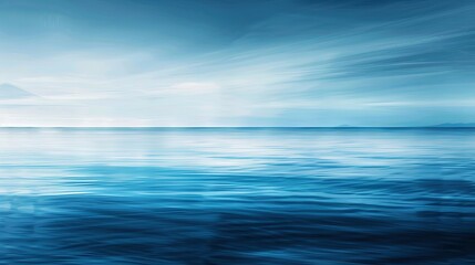 Obraz premium Oceanic Depths: Serene Blue Gradient Abstract Background