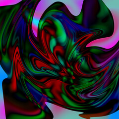 Obraz premium Abstract background of colorful liquid gradient. Colorful vibrant fluid background design with gradient color, Abstract marbling background with blue, pink purple, green, orange color