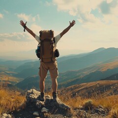 Family Mountain Triumph: Hikers Celebrate Summit Success - Adventure Captured