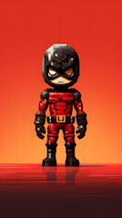 pixel style  illustrated super hero, super hero 8 bit pixel style, pixel vibe 8 bt superheroo figure