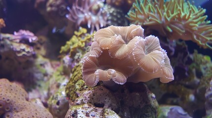 Amazing coral reef aquarium moment