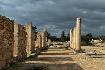 Säulen am Heiligtum des Apollon Pylates, Kourion, Zypern
