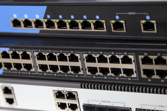 Digital space computer net switch hub for RJ 45 connectors