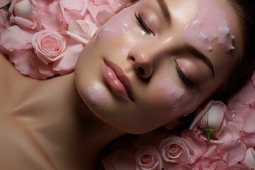 Aromatic Spa beauty oil services. Nature relax. Generate Ai