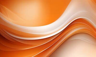 wallpaper representing, abstract orange curves - obrazy, fototapety, plakaty