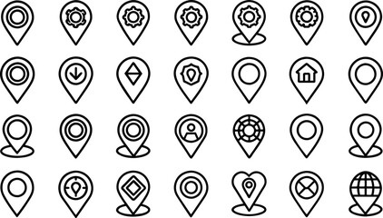 GPS location Map pointer icon